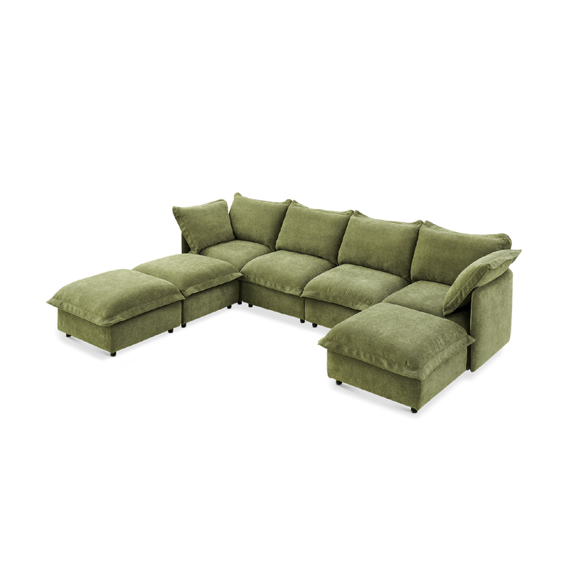 Qoosh 7-Seat U-Shaped Cloud Sofa