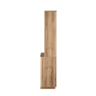 Brooklyn Hutch Dresser in Golden Oak, angled view 2