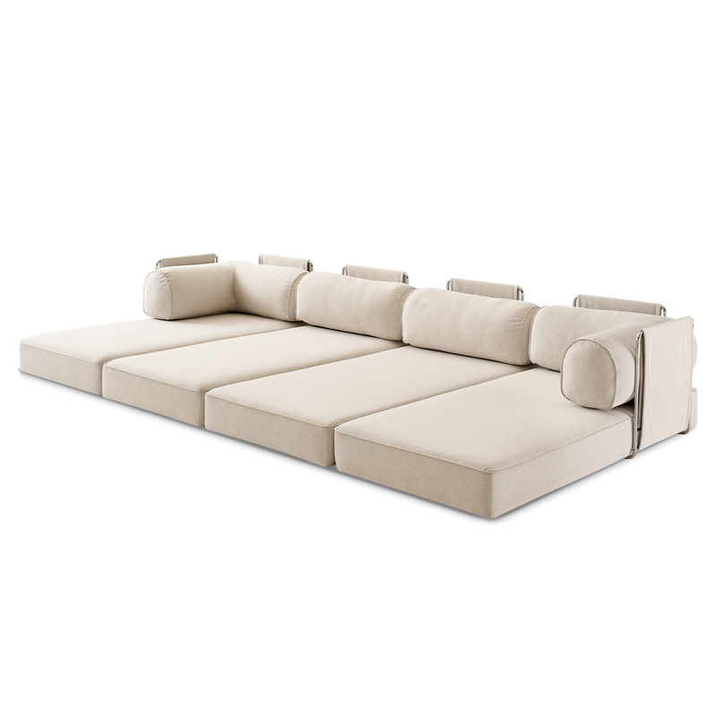 JelliCouch L-Shaped Sofa, Corner Open