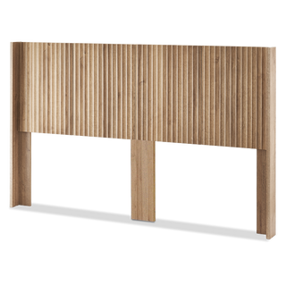 Brooklyn 3 Piece Bedroom Set, King Golden Oak, angled view