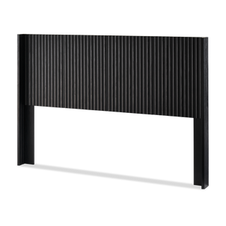 Brooklyn 3 Piece Bedroom Set, Queen Black Oak, angled view