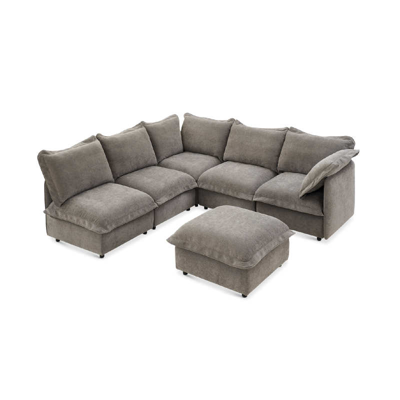 Qoosh 6-Seat L-Shaped Cloud Sofa