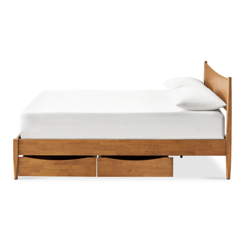 Retrovie Mid-Century Modern Queen Bed