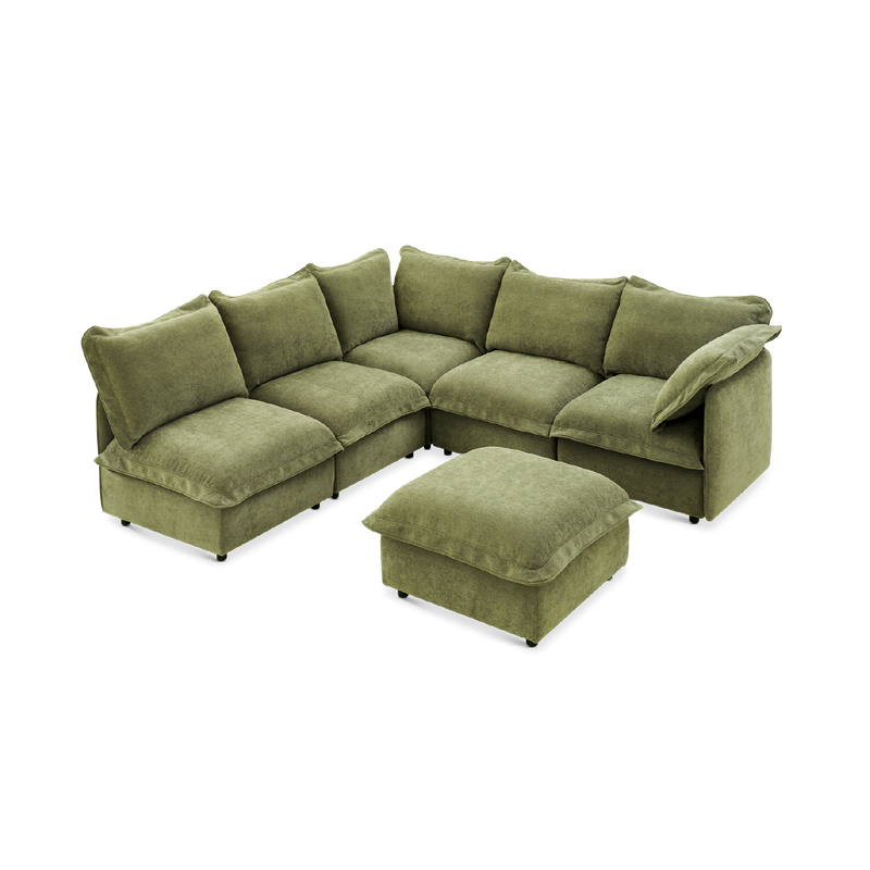 Qoosh 6-Seat L-Shaped Cloud Sofa