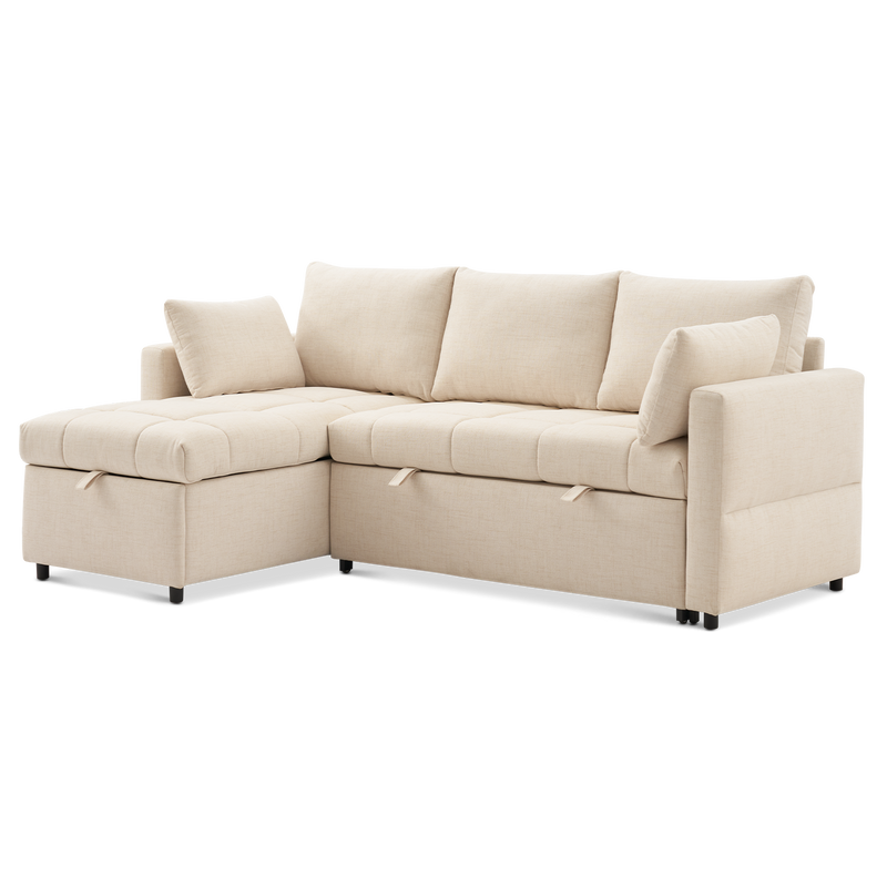 SleepStash 4-Seat L-Shaped Sofa Bed