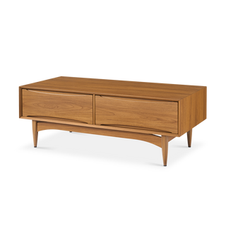 Retrovie Mid-Century Modern 59" TV Stand & Storage Coffee Table Set