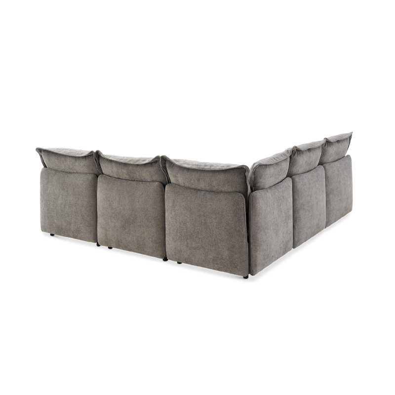 Qoosh 6-Seat L-Shaped Cloud Sofa