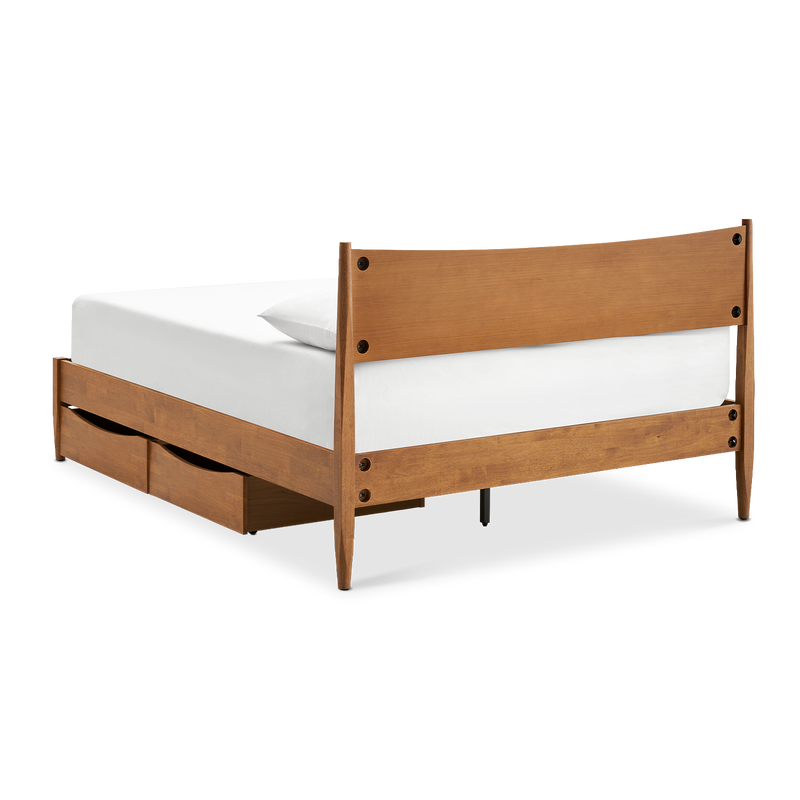 Retrovie Mid-Century Modern Queen Bed