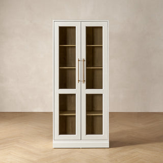 Blake Tall Acrylic Display Cabinet Angular