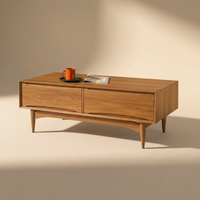 Retrovie Mid-Century Modern 47" Storage Coffee Table
