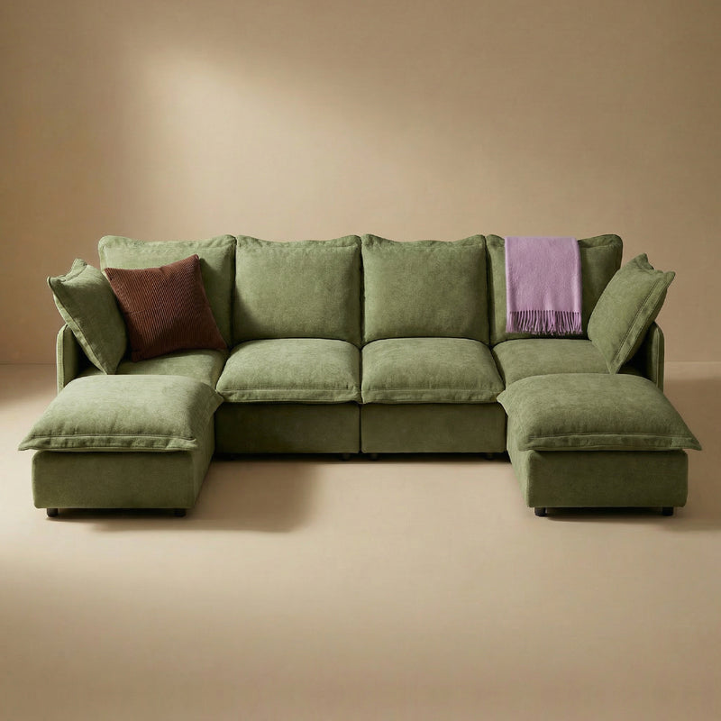 Qoosh 6-Seat U-Shaped Cloud Sofa