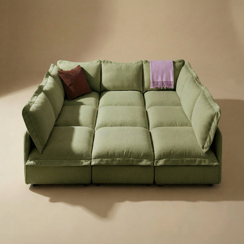 Qoosh 9-Seat Cloud Pit Sectional