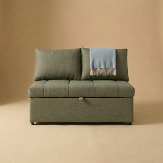 SleepStash 2 Seater Armless Storage Sofa