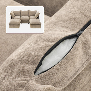 Qoosh Slipcover Only - 5-Seat U-Shaped Sofa
