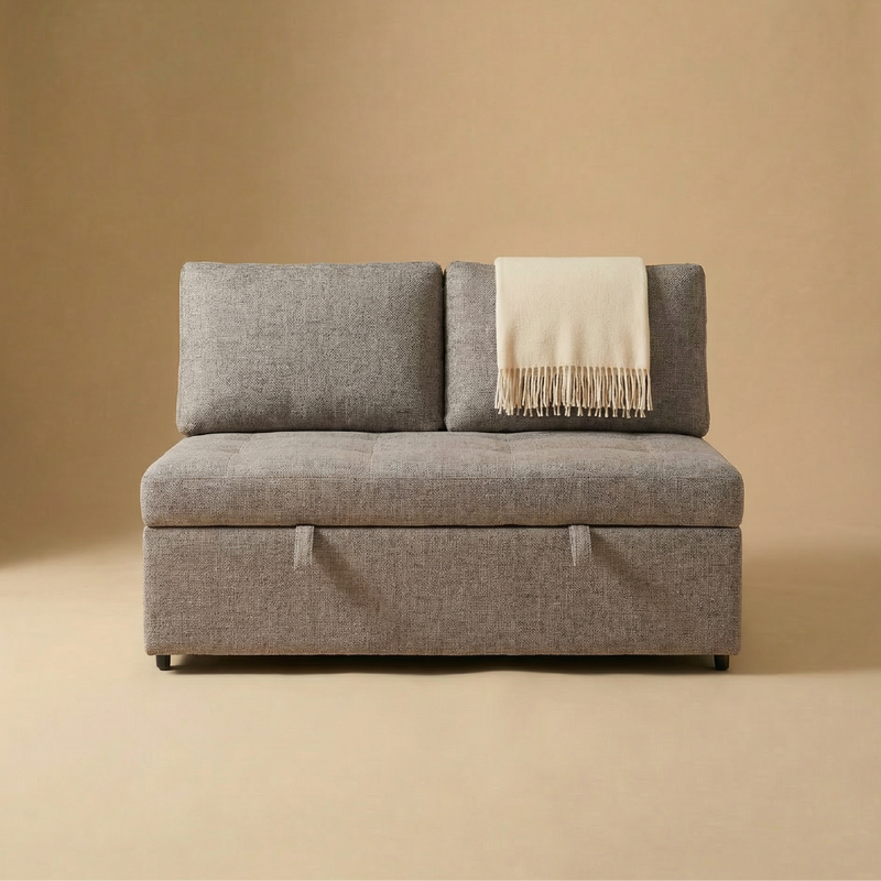 SleepStash 2 Seater Armless Pull-Out Sleeper