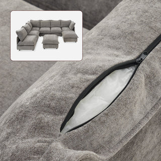 Qoosh Slipcover Only - 8-Seat U-Shaped Sofa