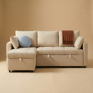SleepStash 4-Seat L-Shaped Sofa Bed