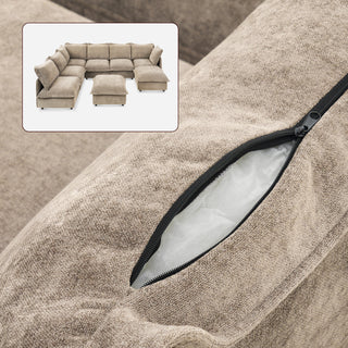 Qoosh Slipcover Only - 8-Seat U-Shaped Sofa