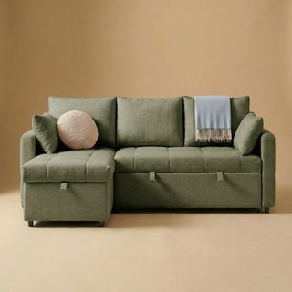 SleepStash 4-Seat L-Shaped Sofa Bed