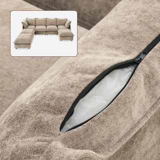 Qoosh Slipcover Only - 7-Seat U-Shaped Sofa