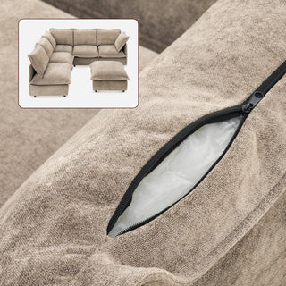 Qoosh Slipcover Only - 6-Seat L-Shaped Sofa