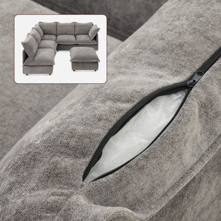 Qoosh Slipcover Only - 6-Seat L-Shaped Sofa