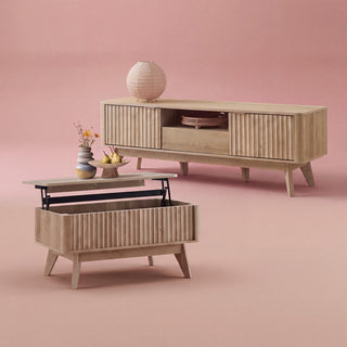 Brooklyn 57" TV Stand & Lift-top Coffee Table