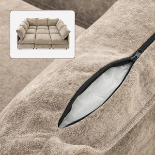Qoosh Slipcover Only - 9-Seat Pit Sectional