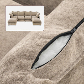 Qoosh Slipcover Only - 6-Seat U-Shaped Sofa
