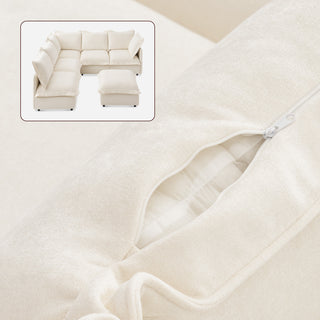 Qoosh Slipcover Only - 6-Seat L-Shaped Sofa