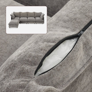 Qoosh Slipcover Only - 5-Seat L-Shaped Sofa