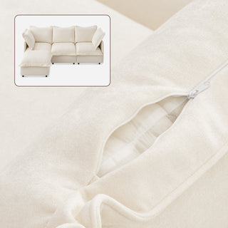 Qoosh Slipcover Only - 4-Seat L-Shaped Sofa