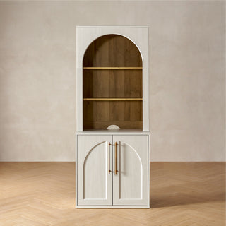 Blake Modular Storage Cabinet with Hutch Arched
