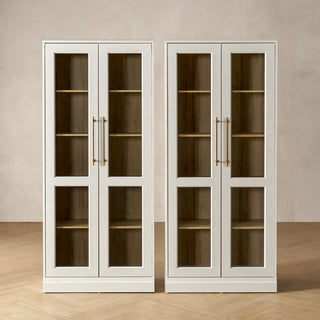 Blake Tall Acrylic Display Cabinet Angular