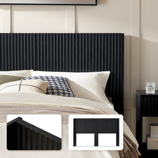 Brooklyn Headboard (King), Black Oak