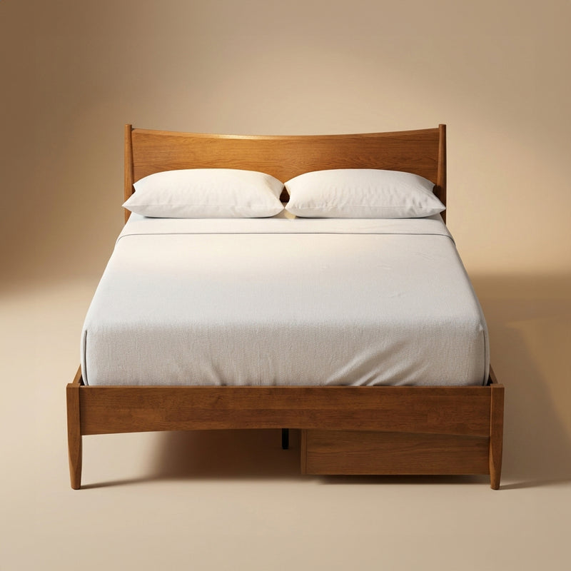 Retrovie Mid-Century Modern Queen Bed