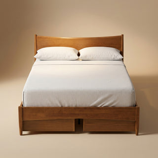 Retrovie Mid-Century Modern Queen Bed
