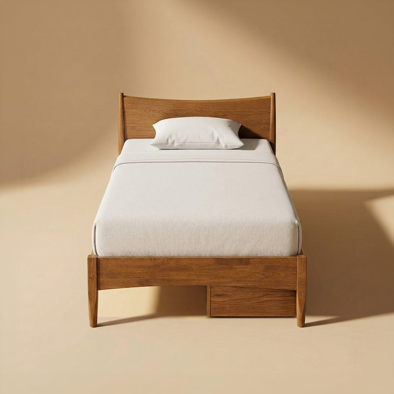Retrovie Mid-Century Modern Twin Bed
