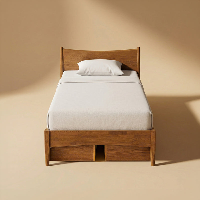 Retrovie Mid-Century Modern Twin Bed