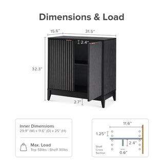 Brooklyn Cabinet, Black Oak