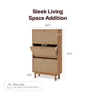 Hannah Shoe Cabinet, Riviera Oak