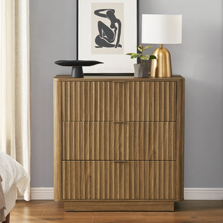 Brooklyn 3-Drawer Dresser, Natural Walnut