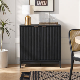 Brooklyn Modular Cabinet in Black Oak, cabinet detail 1