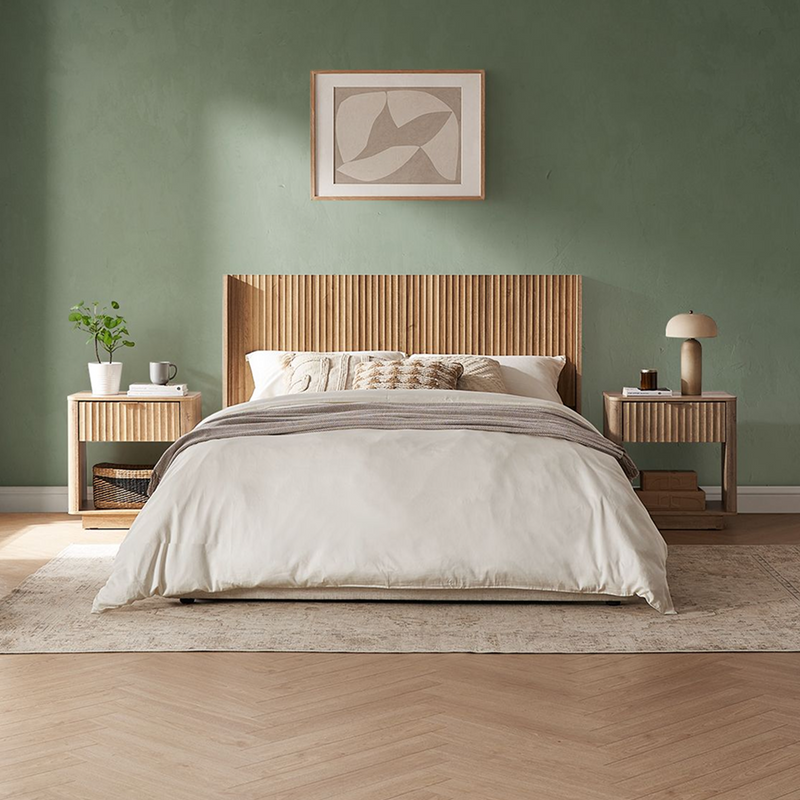 Brooklyn Bedroom Set - Headboard + Bed Side Table (Pair)