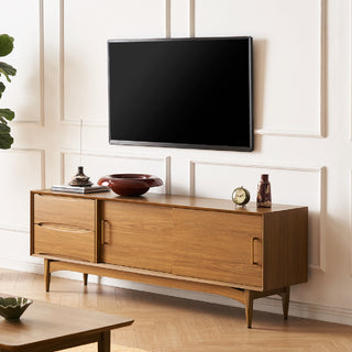 Retrovie Mid-Century Modern 67" TV Stand & Storage Coffee Table Set