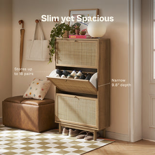 Hannah Shoe Cabinet, Riviera Oak