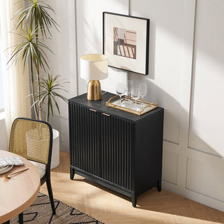 Brooklyn Modular Cabinet in Black Oak, cabinet detail 2