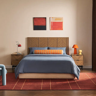 Axis 4-Piece Bedroom Set (Headboard, Nightstands, 6-Drawer Dresser)