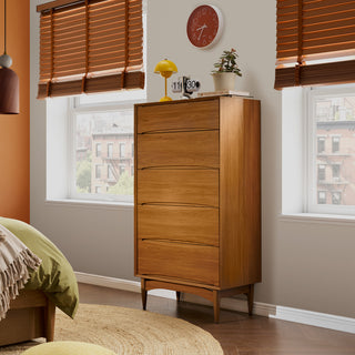 Retrovie Mid-Century Modern 5-Drawer Dresser