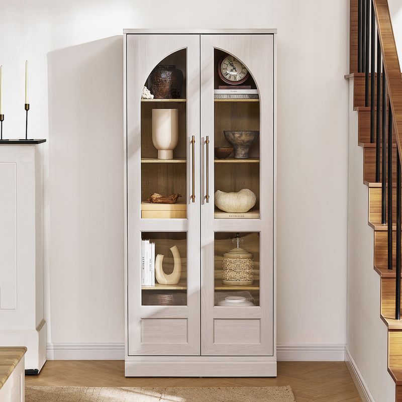 Blake Tall Acrylic Display Cabinet Arched